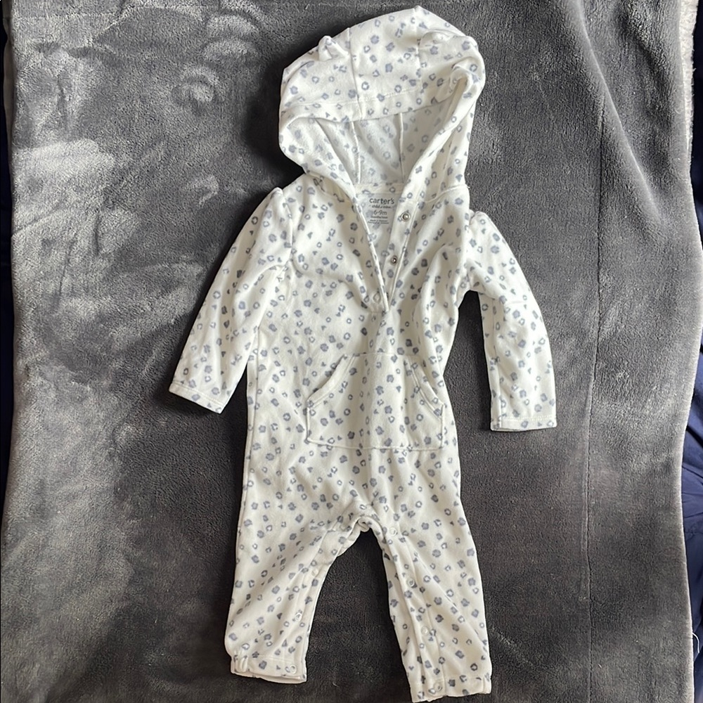 White and Blue Kids One Piece